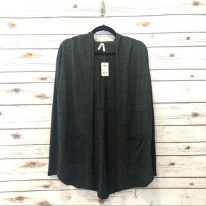 * Mudd • NWT Forest Green Hooded Cardigan